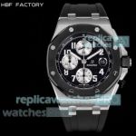 HBF Swiss 3126 Audemars Piguet Royal Oak Offshore 25940SK Black Rubber Strap Clone Watch 